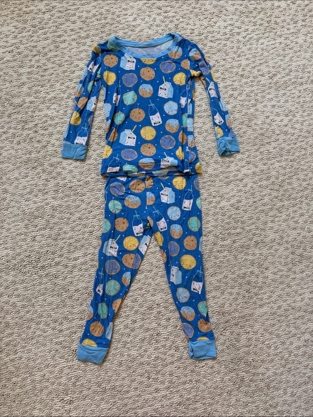 Little Sleepies Cookie & Milk Kids Pajama Set